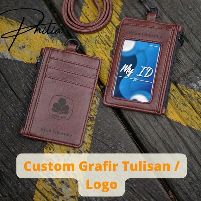 

TERMURAH ID CARD dan Lanyard Custom Kulit Card Holder Kulit MELUWE
