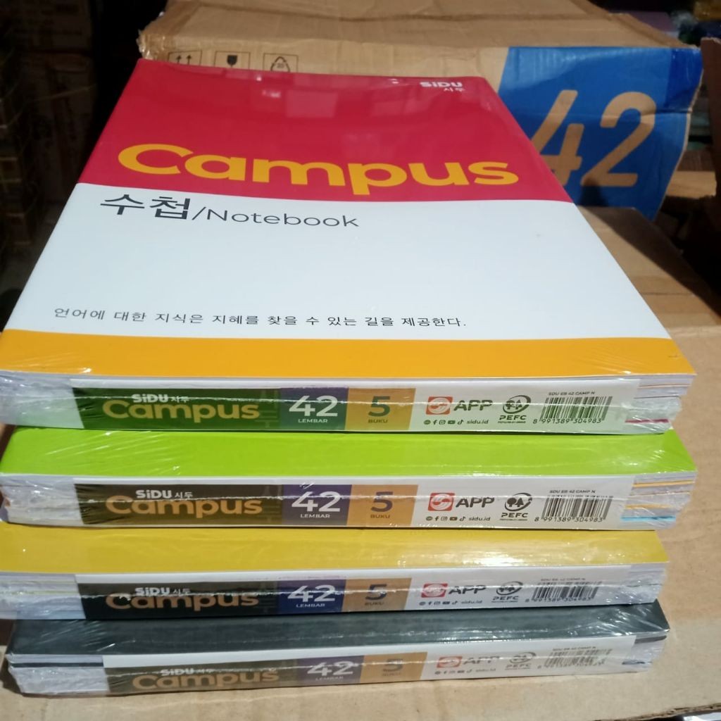 

BUKU TULIS CAMPUS MOTIF KOREA 42 LEMBAR ISI 5 BUKU TULIS