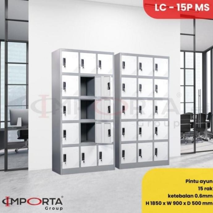 

PROMO Locker Plat besi Lemari Arsip Loker 15 Pintu Lemari File Murah