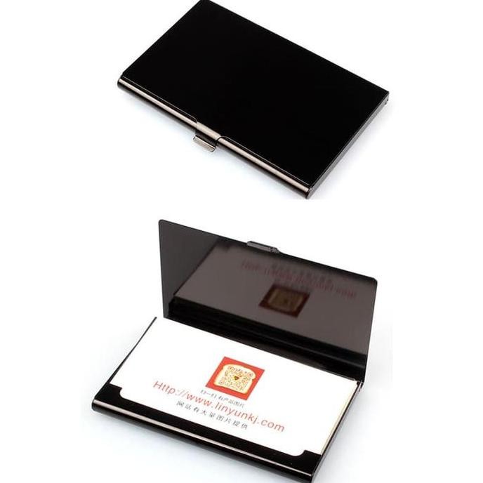 

HOT SALE Kotak Kartu Nama Aluminium tempat Card Holder Box Boks organizer bok
