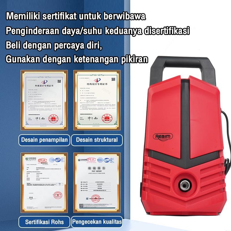 Reaim 750W Mesin Cuci Mobil Dan Motor Mobil Jet Cleaner Alat Cuci Motor Pressure Washer Alat High Pr