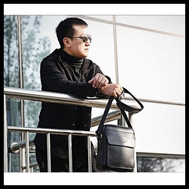 TAS SELEMPANG KULIT PRIA ASLI POLO TAS BAHU KULIT COWOK ORIGINAL PREMIUM