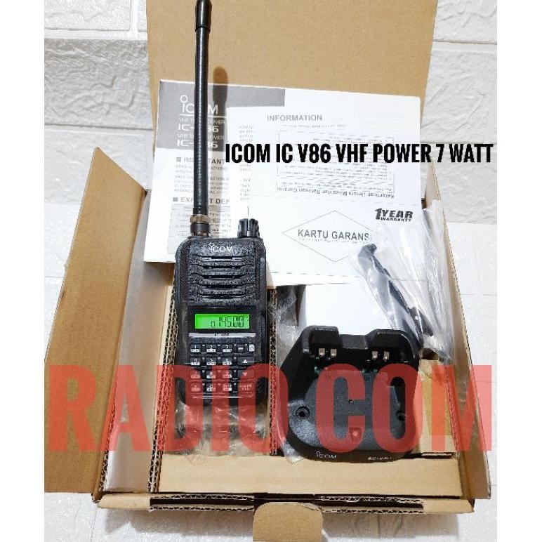 HT ICOM IC V86 VHF POWER 7WATT - HT POWER 7 WATT ICOM IC V86 ICOM IC-V86 VHF