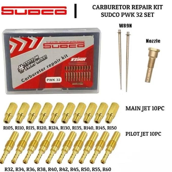 Carburator Repair Kit Pwk Pilotjet Pwk Pjmj Pilot Jet Mainjet Pj Mj Pilot Jet Main Jet Carburetor Ca