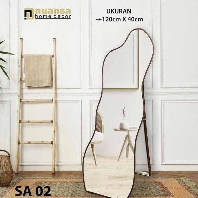 Cermin Standing Aesthetic - Aesthetic Mirror - Standing Mirror Aesthetic Co