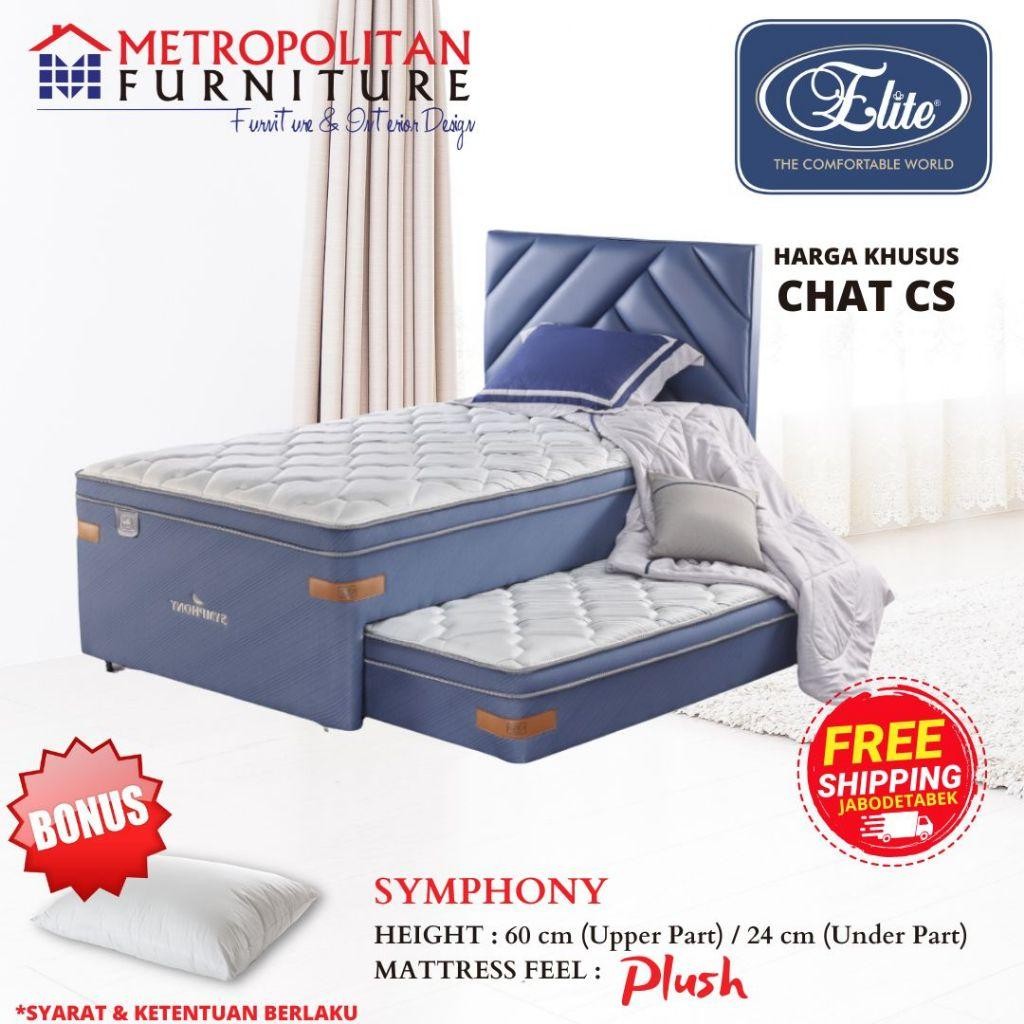 Kasur Spring Bed Elite 2In1 Symphony Latex