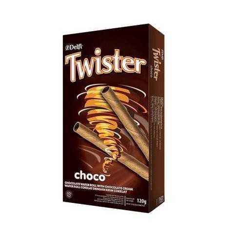 

$+$+$+$+] Delfi Twister Chocolate Wafer Roll With Cream 35GR BOX