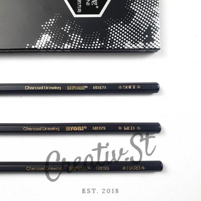 

Spot Barang !!! Nyoni Charcoal Pencil Sketch Pensil Sketsa (1 Pcs)