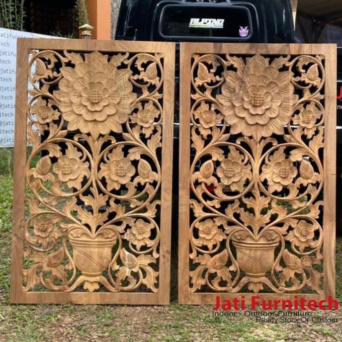 Hiasan Dinding Ukiran Jati - Ukiran Jati Jepara - Jati Furnitech Co
