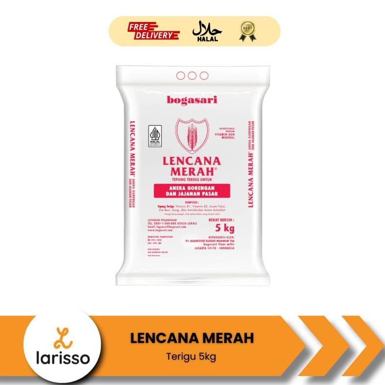 

READY STOCK Tepung Terigu Lencana Merah 5 Kg