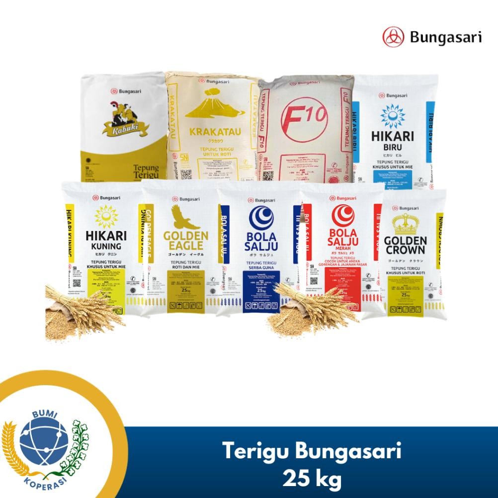 

READY STOCK CARGO Tepung Terigu Bungasari 25 Kg