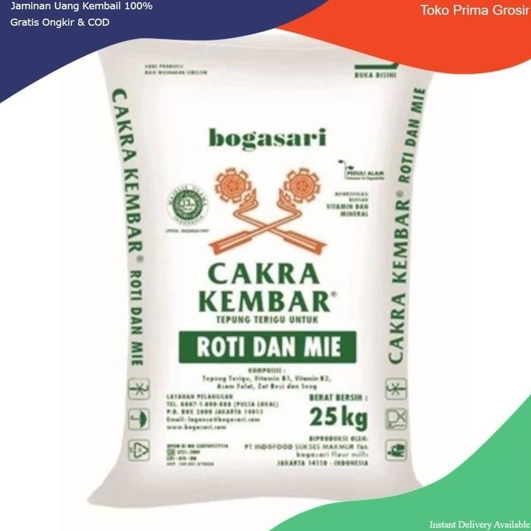 

READY STOCK 500 Gram Tepung Terigu Cap Cakra Curah Kemasan Asli