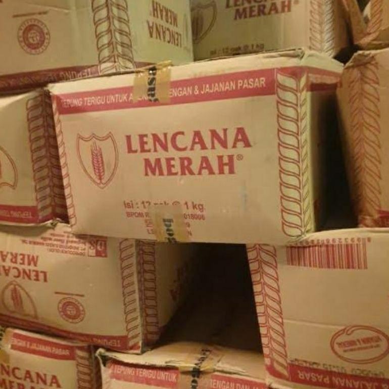 

READY STOCK Terigu lencana merah 12pcs x 1kg