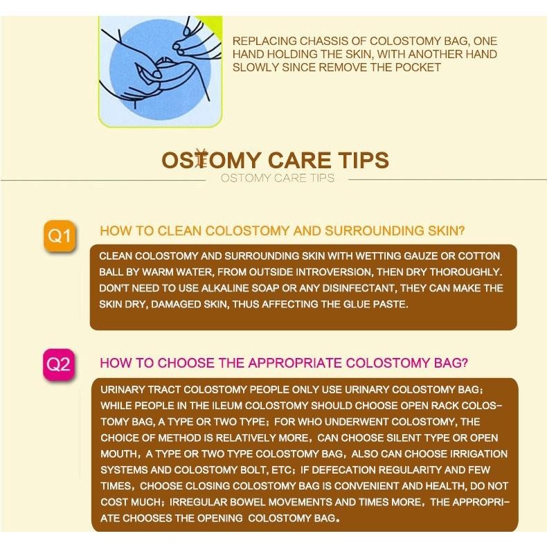 Colostomy Bag 10Pcs/Set Stoma Kantong Colostomy