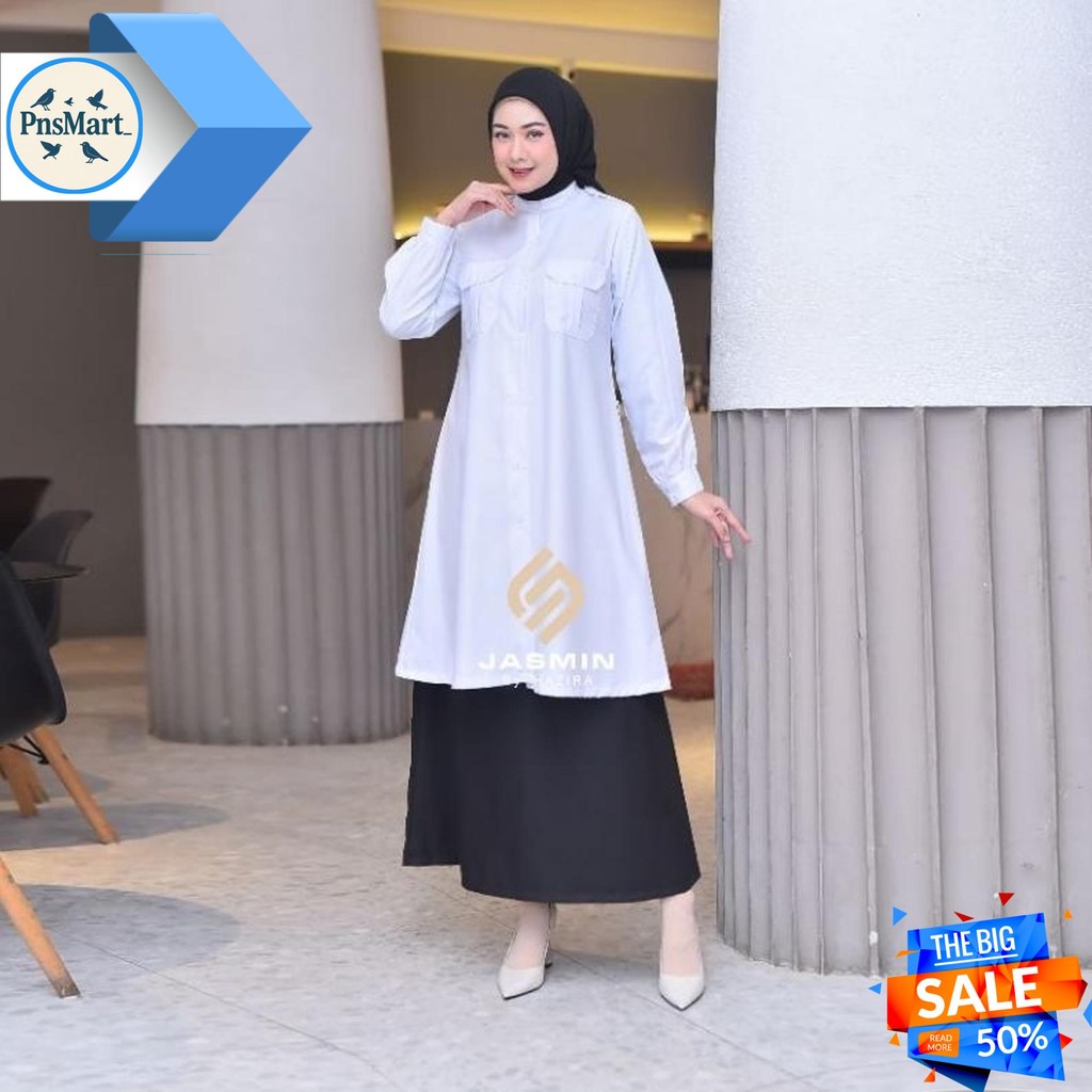 JASMINBYHAZIRA R.022. STELAN ROK KHEKY, PNS, PEMDA.BAJU KERJA WANITA. STELAN ROK WANITA KERJA.BAJU A