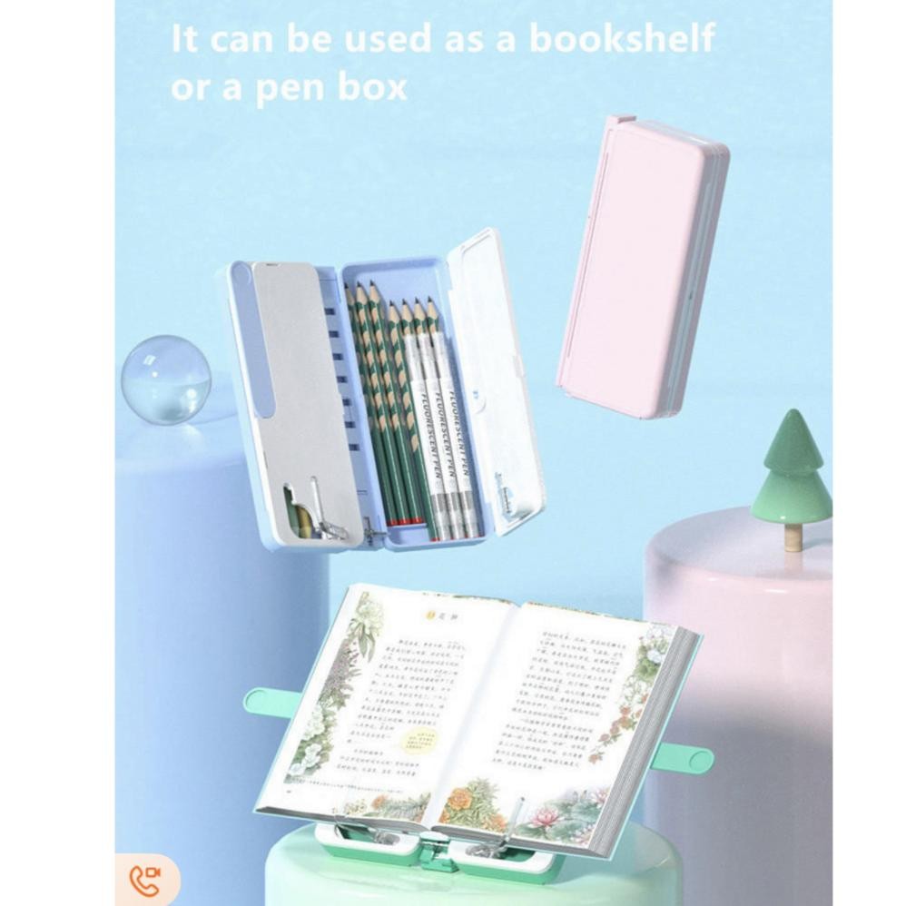 

Kotak Pensil Multifungsi Tempat Pensil Karakter Book Stand Holder Bookshelf Pen Box Penyangga Buku