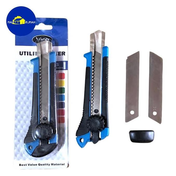 

PISAU CUTTER BESAR Cuter Kater 18mm L150 Putar - VICO [KangOemah]