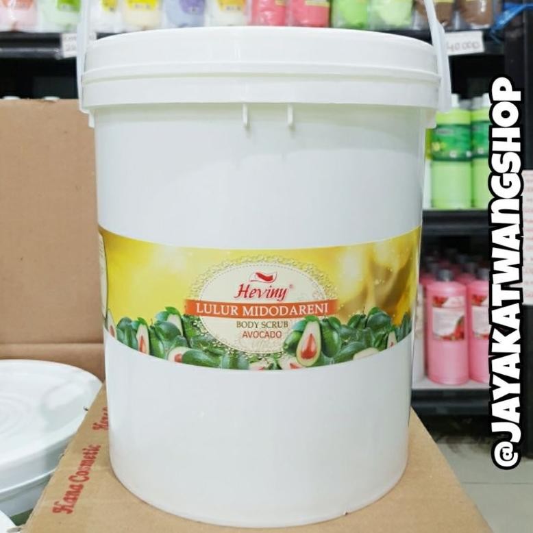 READY STOK HEVINY POT 4 KG Lulur Midodareni / Lulur Mandi (BODY SCRUB) Siap kirim