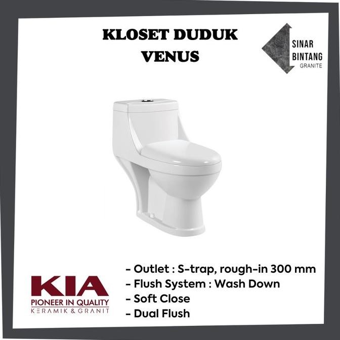 NEW Closet / Kloset / Toilet Duduk KIA Venus 9009 One Piece White