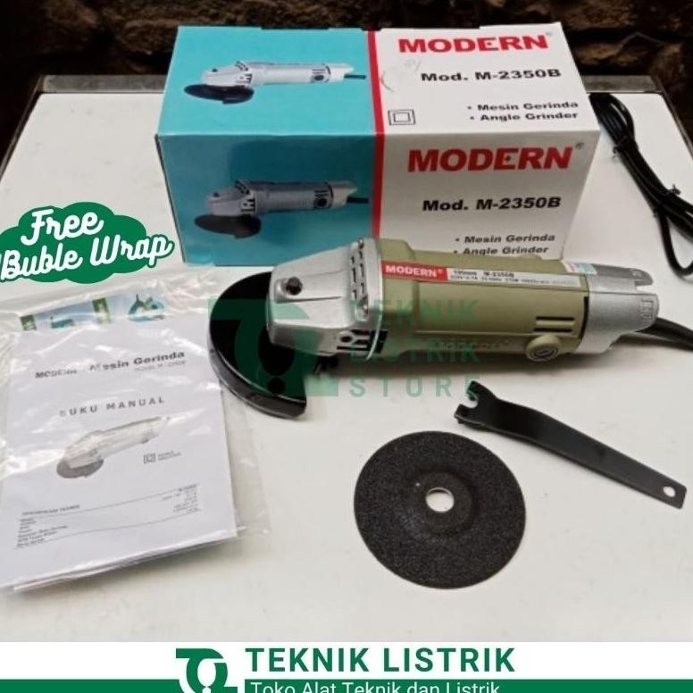 NEW MODERN Mesin Gerinda Tangan Modern M-2350B Angle Grinder ORI Kuat & Awet