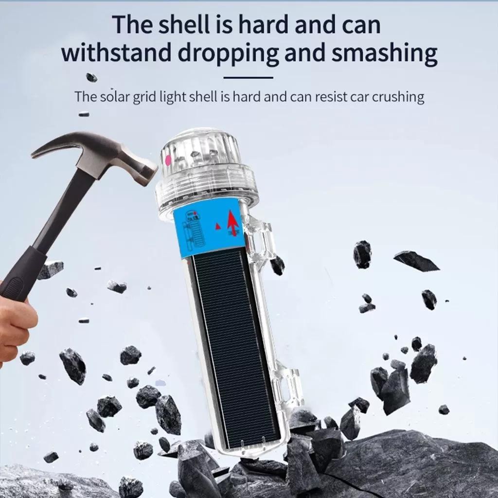 Laut Lampu Peringatan Malam Tahan Air Lampu Torpedo Bertenaga Surya Lampu Sorot Web Sinyal Led Lampu