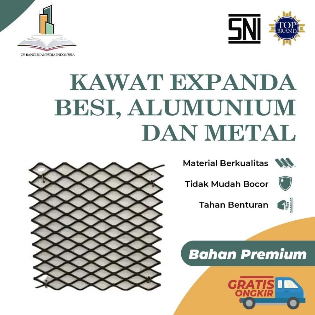 NEW KAWAT EXPANDA BESI / EXPANDA ALUMINIUM / EXPANDED METAL ORNAMESH MURAH MEDAN