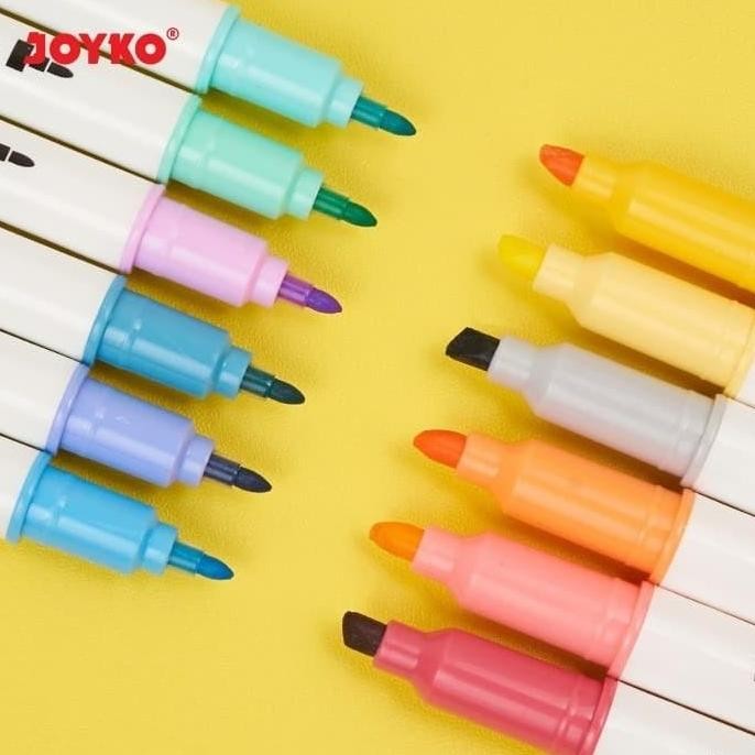 

Spot Barang !!! Joyko Highlighter Pastel Colour Penanda Halaman (Hl 55) 12 Warna Stationery