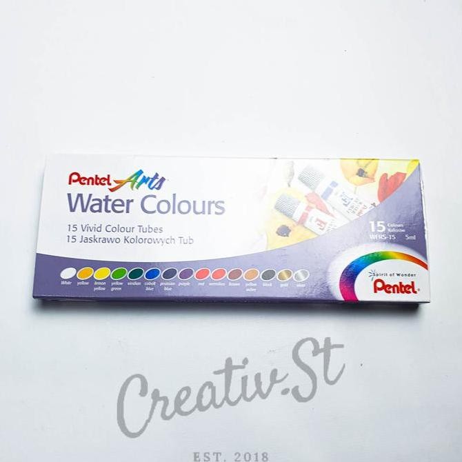 

Promo !!! Pentel Cat Air Watercolor Paint 15 Warna Set Paint Lukis Water Color (1 Pcs)