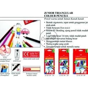 

Spot Barang !!! Faber Castell Faber-Castell Junior Triangular Colour 30 Pensil Warna Anak