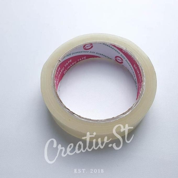 

New Collection !!! Daimaru Solasi Bening Sedang Tape Ukuran 24Mm X 72Mm (Bukan Opp)