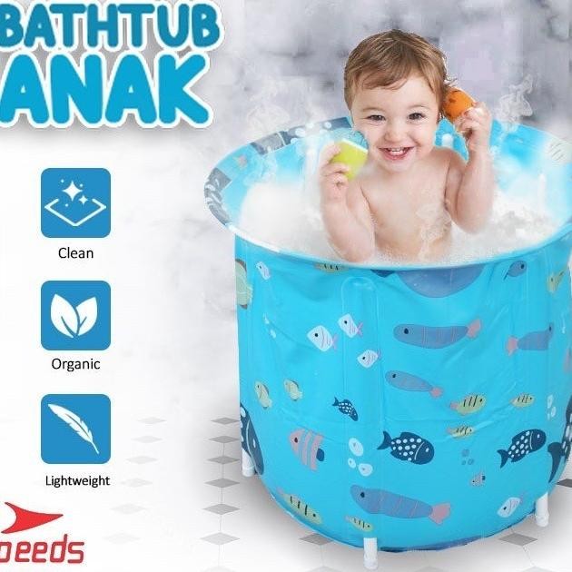 Folding Bathtub Portable Ba Ember Mandi Lipat Ana Bayi Peed 02018