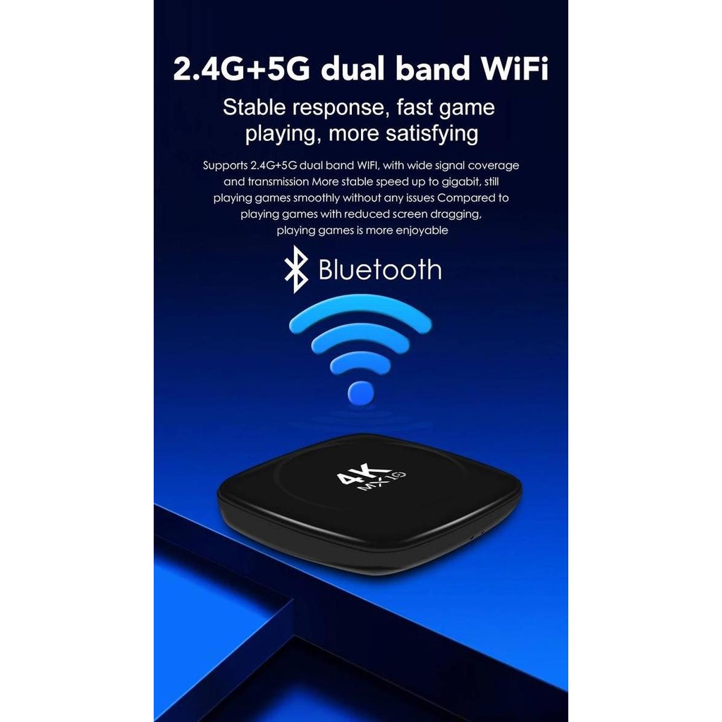 MX10 BOX 4K ANDROID TV BOX FULL CHANNEL SIARAN TV LOKAL + LUAR NEGERI WIFI BLUETOOTH SMART TV BOX SE