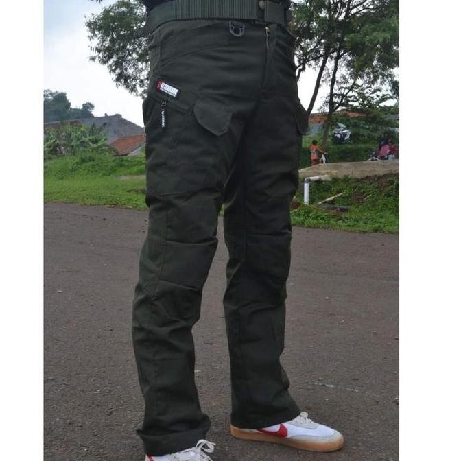 Celana Tactical black ripstop cargo panjang -celana cargo tactical pdl GM