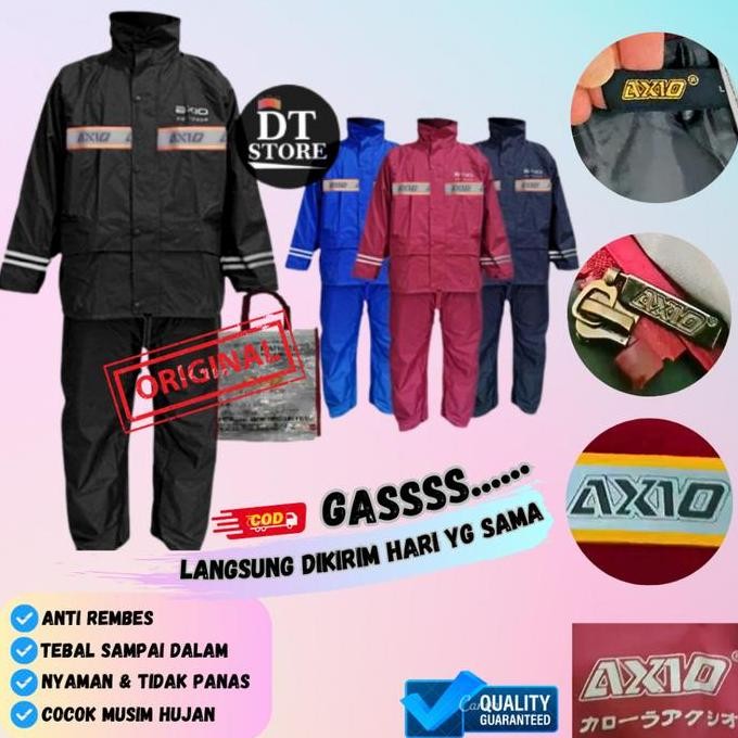Jas Hujan Axio Original 100% 882 Mantel Mantol