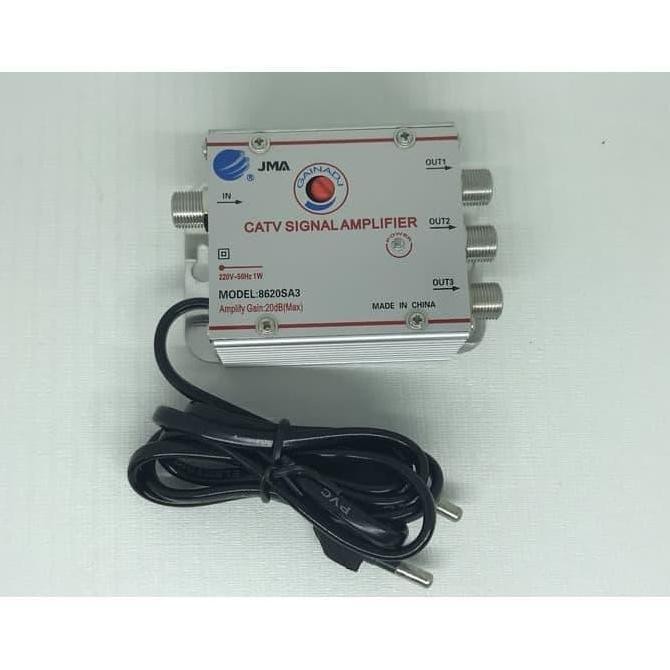 CATV SIGNAL AMPLIFIER JMA 3 WAY PENGUAT SINYAL TV ORIGINAL
