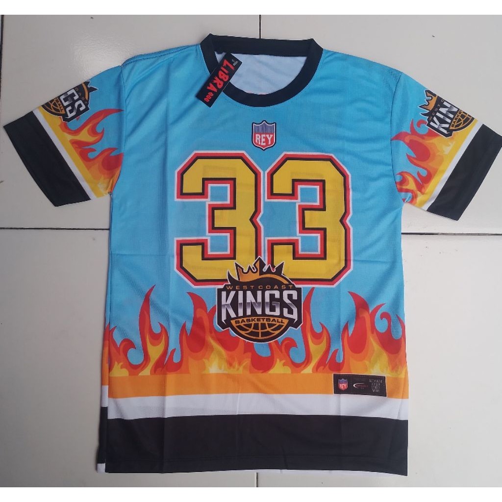 Kaos Jersey Baseball Vintage angka KINGS