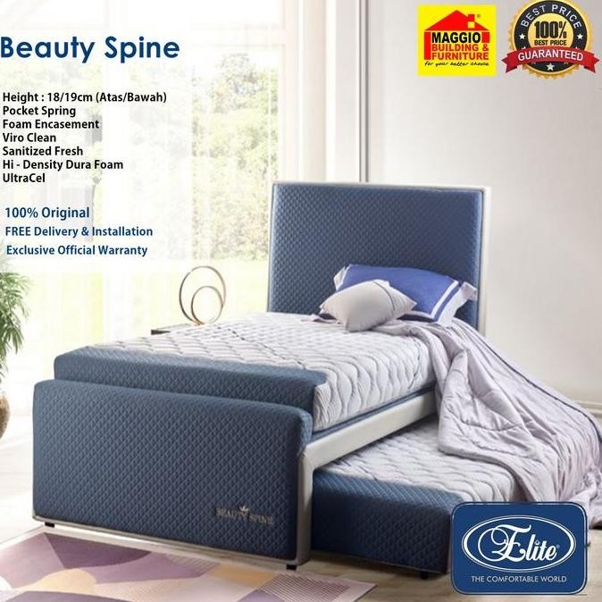 Kasur Springbed Elite - Matras Furniture - Kasur Anak Sorong - Beauty Spine 3In1 - Elite Springbed