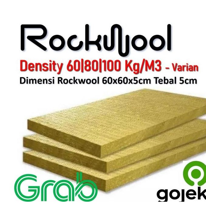 Sale Rockwool Density 60|80|100 Tebal 5Cm (Rockwool 60X60X5Cm)
