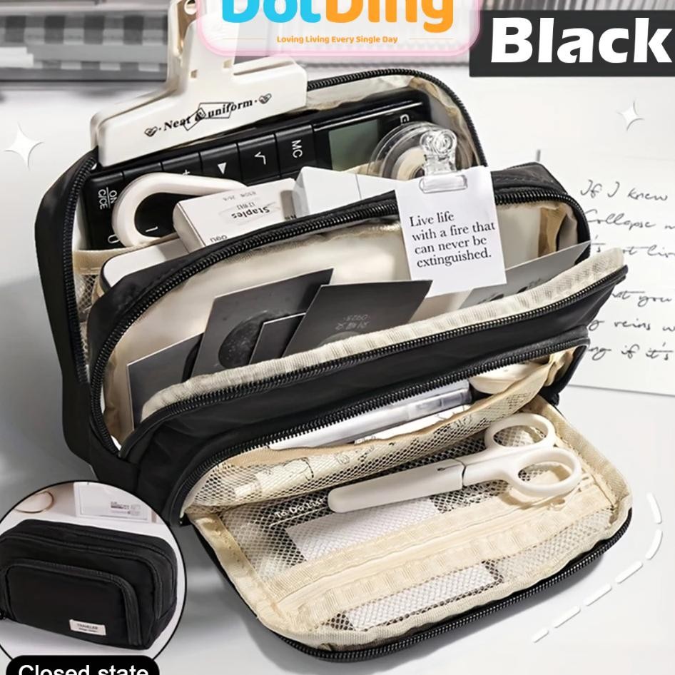 

Dotding Tempat Alat Tuli Iwa Aethetic Ta Il Bear Material Releting Deain Warna Olidnew Ultra Large Capacity Cil Cae Imple Tationery Bo Nimalit Pouch For Tudent Chool Tationery Upplie H390
