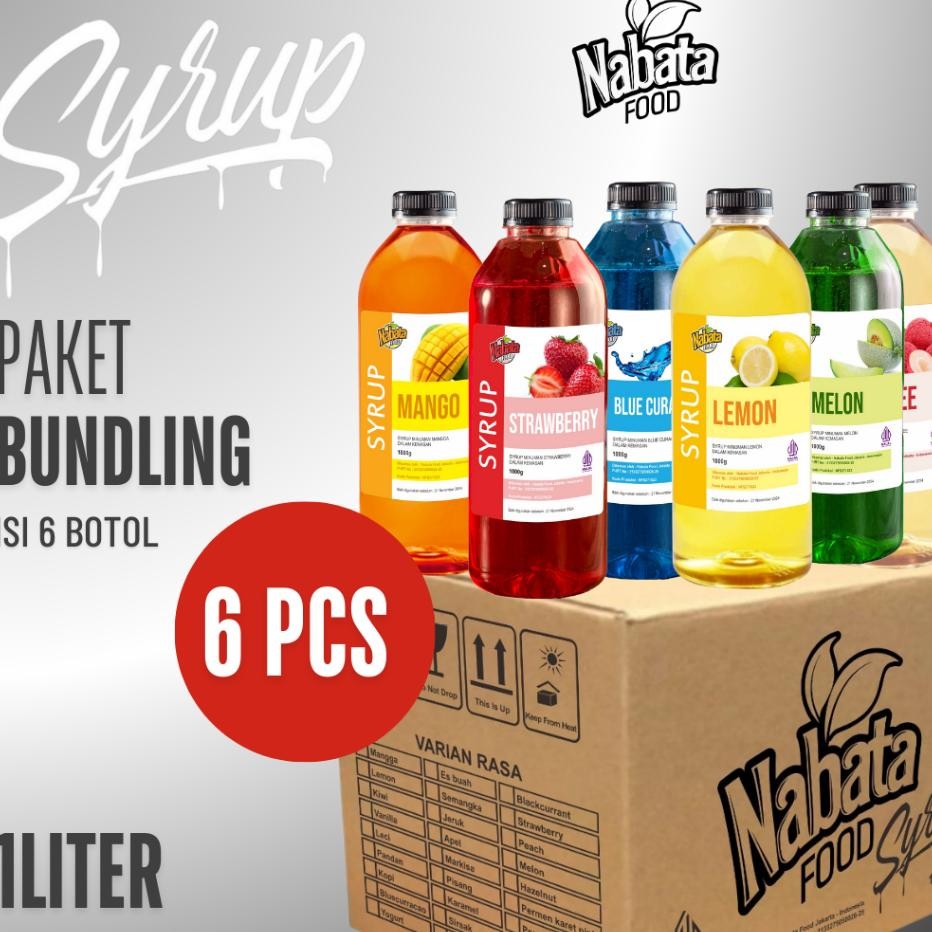 

Paet Bundling 6 Botol Yrup Nabata Food 1 Liter 6 Varian Raa Dalam 1 Paet Bia Requet Raa