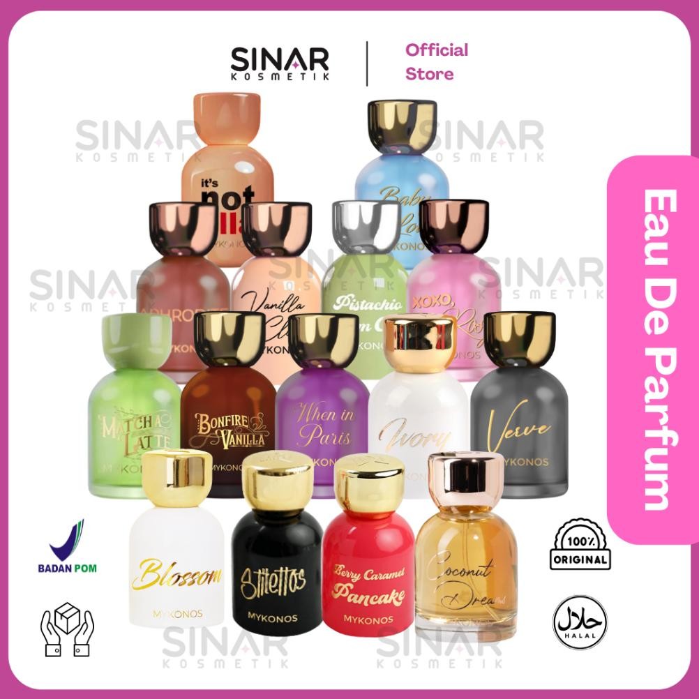 READY STOK MYKONOS My Konos Parfume EDP 50ML 100ML [Eau De Parfum] | Vanilla Clouds - Coconut Dreams