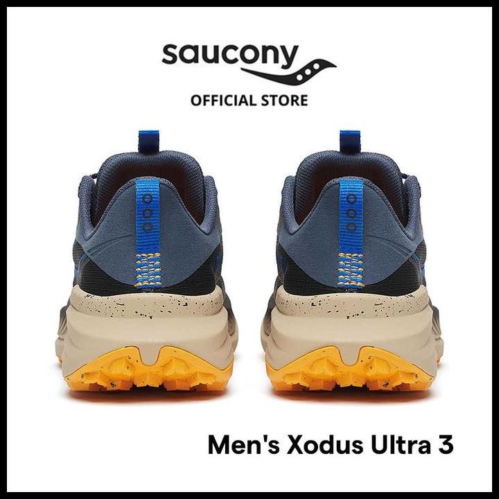 Sepatu Trail Running Pria Saucony Shoes Xodus Ultra 3 Men'S - Black / Dusk Original Best Seller