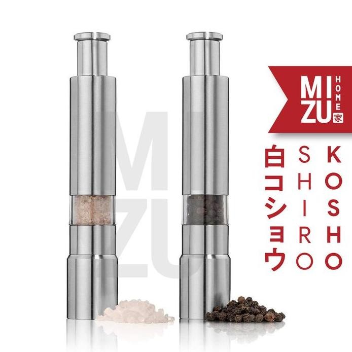 

Terlaris Mizu Shirokosho Salt Pepper Mill Grinder Alat Penggiling Lada Garam