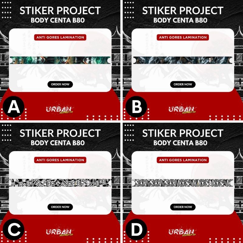 

Terlaris Presisi Stiker B80 Anime Collection 6 Casing/Stiker Panel Vynil Bisa Custom Dan COD