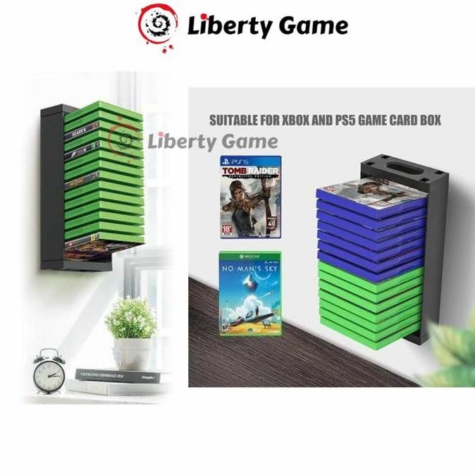 Murah PS5 PS4 Xbox One Series S X Dobe Storage Stand 14 Store Game Cards Rak Kaset lib33g Segera Bel