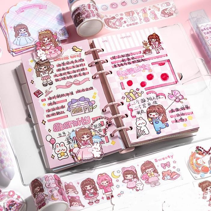 

[original] 252 pcs/set diary set buku jurnal binder aesthetic buat hadiah ulang tahun [terlaris] [terbaik]