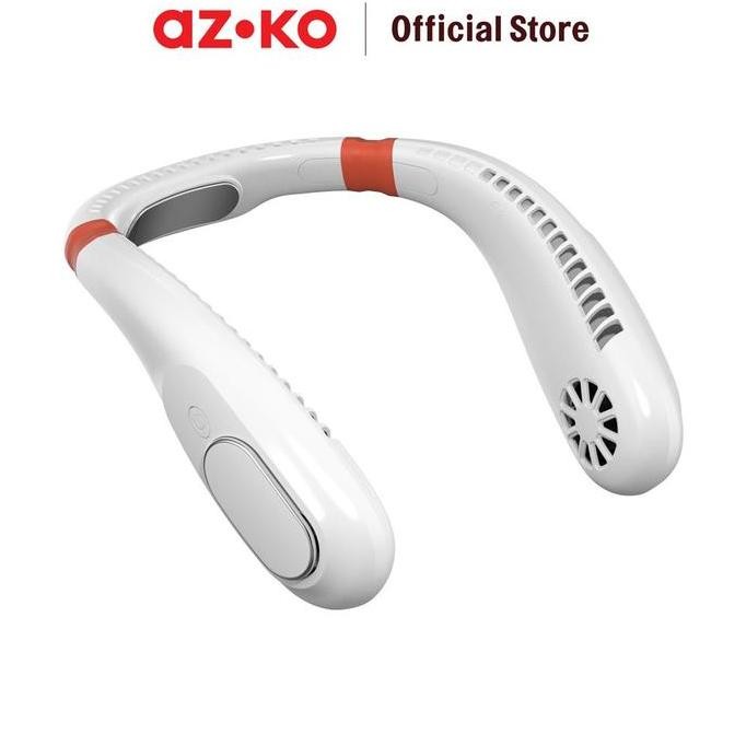 AZKO APA Kipas Angin Leher Rechargeable Putih USB Type-C 3 Kecepatan