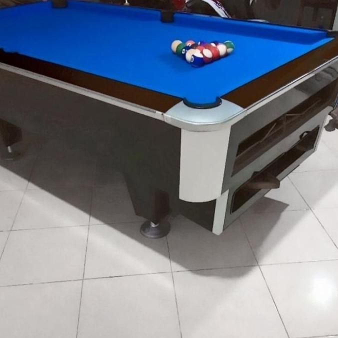 MEJA BILLIARD MURREY 7 FT / 7 FEET MARMER HITAM + BOLA BELGI TANGGUNG