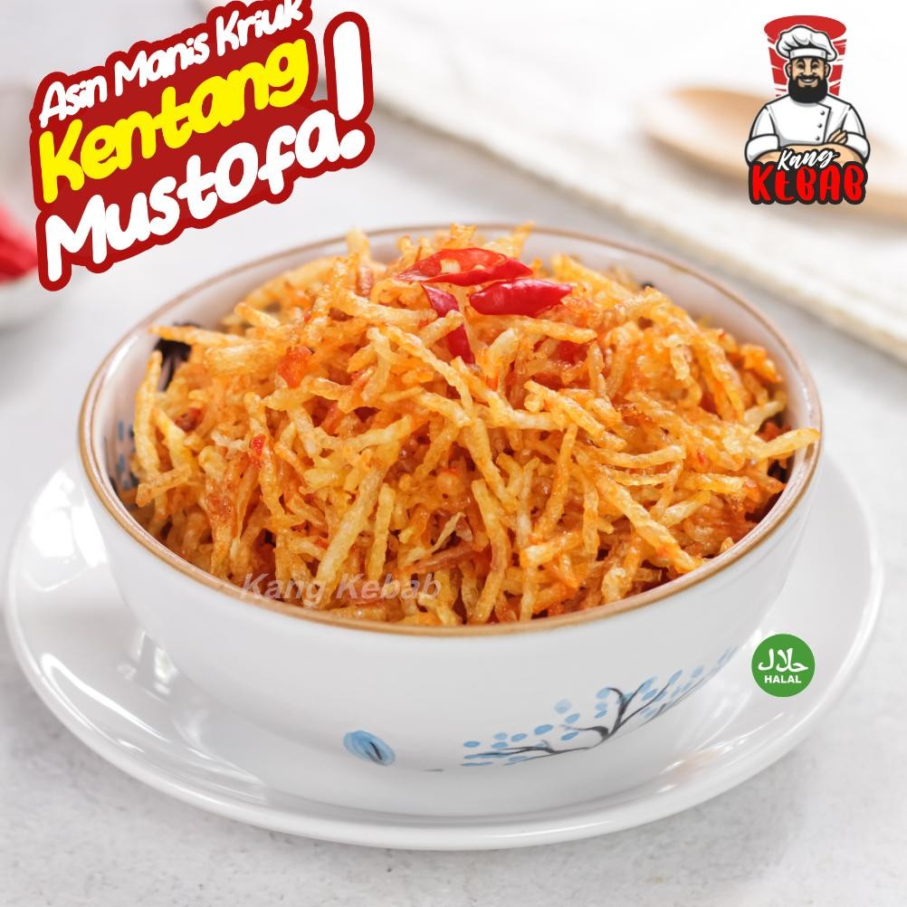 

Premium Terbaik Kentang Mustofa Pedas Gurih Balado Krispy 100 Gram By Kang Kebab Cemilan Kekinian