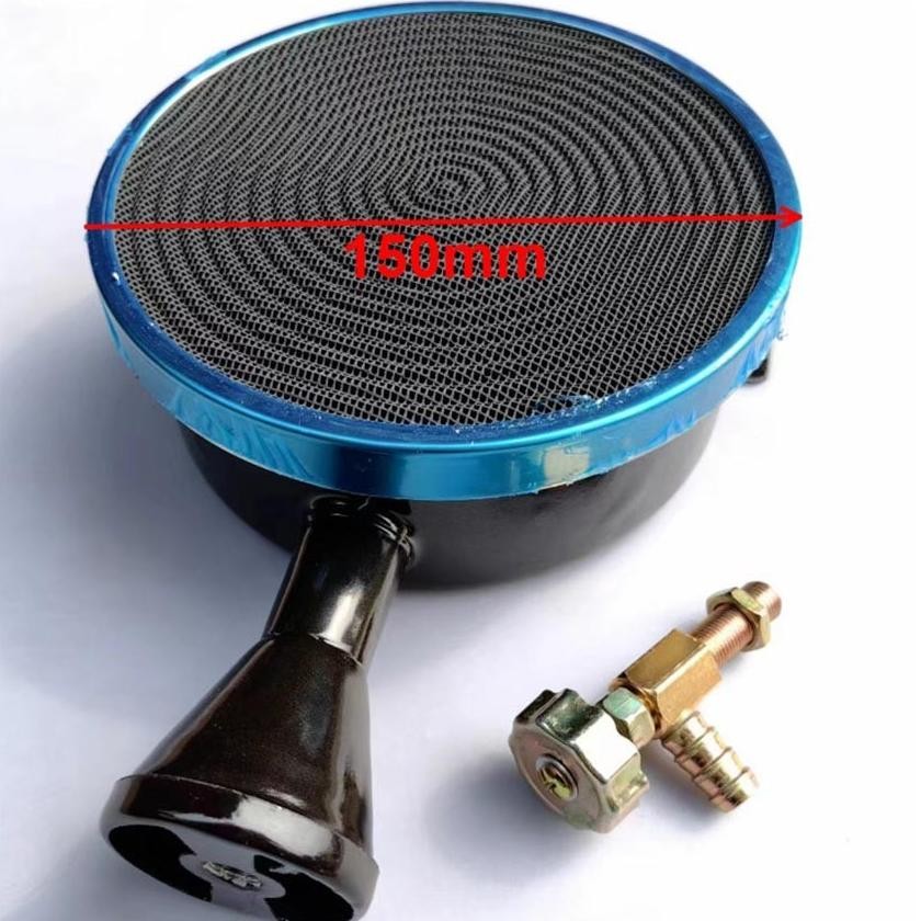 Premium Tungku Bara API Infrared Cerobong Bara Hitam Infrared Untuk Kompor Gas Kaca Universal | Burn